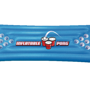 Inflatable Beer Pong Pool Game, Blue, 71-in
