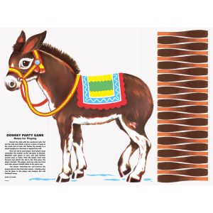 Pin the Tail on the Donkey Game, Brown, 26-pk